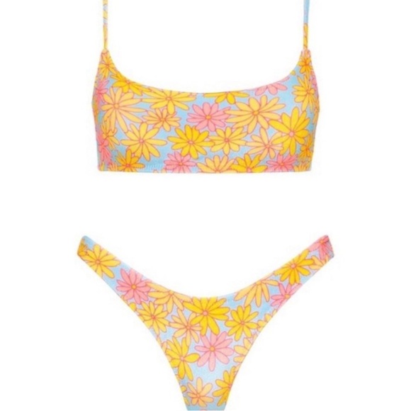 floral triangl swimsuit - Picture 1 of 2